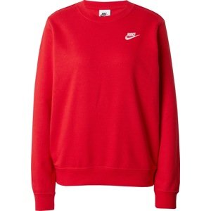 Mikina Nike Sportswear červená / bílá