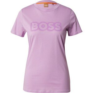 Tričko Boss Orange světle fialová / světle růžová