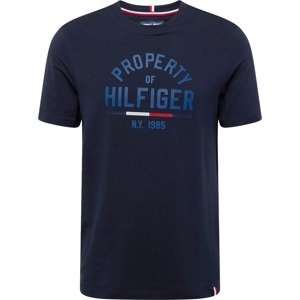 Tričko Tommy Hilfiger námořnická modř / enciánová modrá / jasně červená / bílá