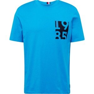 Tričko 'CHEST' Tommy Hilfiger námořnická modř / tyrkysová / ohnivá červená / černá
