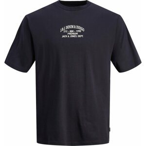 Tričko 'CARL' jack & jones námořnická modř / bílá