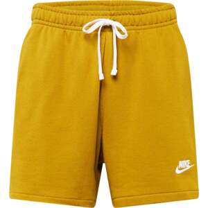 Kalhoty Nike Sportswear bronzová / bílá