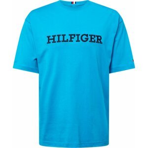 Tričko Tommy Hilfiger námořnická modř / světlemodrá