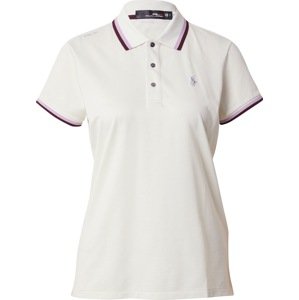 Funkční tričko Polo Ralph Lauren šedá / světle fialová / purpurová / bílá