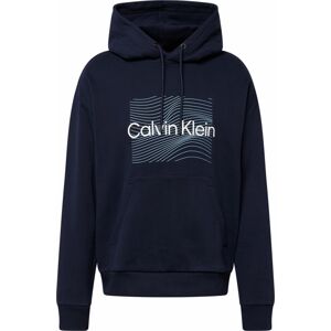Mikina Calvin Klein světlemodrá / tmavě modrá / offwhite