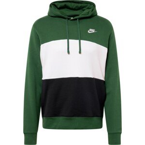 Mikina Nike Sportswear zelená / černá / bílá