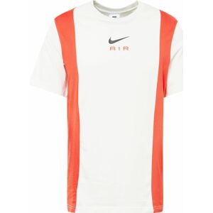 Tričko Nike Sportswear oranžová / bílá
