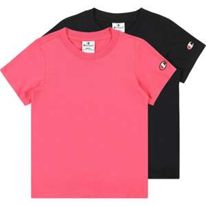 Tričko Champion Authentic Athletic Apparel svítivě růžová / ohnivá červená / černá / bílá