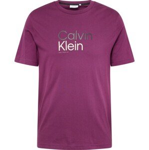 Tričko Calvin Klein bobule / černá / bílá
