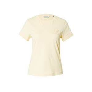 Tričko Gant pastelově žlutá