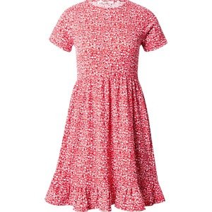 Letní šaty Koton červená / černá / offwhite