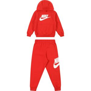 Joggingová souprava Nike Sportswear červená / bílá