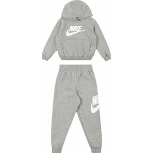 Joggingová souprava Nike Sportswear šedý melír / bílá