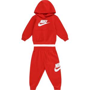 Joggingová souprava Nike Sportswear červená / bílá