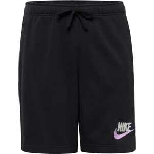 Kalhoty Nike Sportswear fialová / černá / bílá