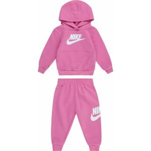 Joggingová souprava Nike Sportswear pink / bílá