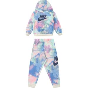 Joggingová souprava Nike Sportswear modrá / tyrkysová / tmavě fialová / růžová