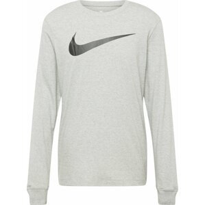Tričko Nike Sportswear šedý melír / černá