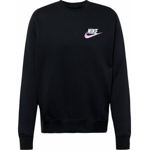 Mikina Nike Sportswear fialová / černá