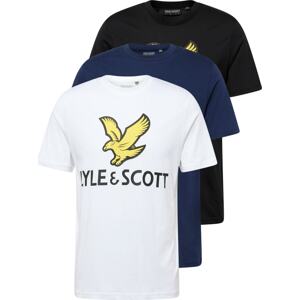 Tričko Lyle & Scott námořnická modř / černá / bílá