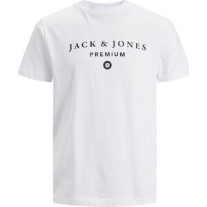 Tričko 'MASON' jack & jones černá / bílá