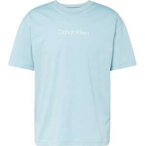 Tričko Calvin Klein světlemodrá / bílá