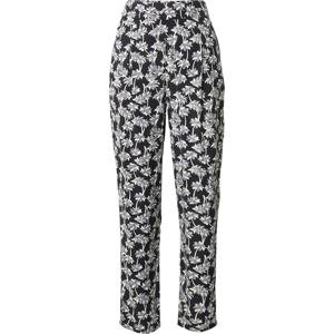 Kalhoty se sklady v pase 'Sun' Marks & Spencer limone / černá / bílá
