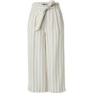 Kalhoty se sklady v pase Marks & Spencer béžová / tmavě šedá