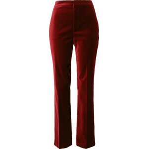 Kalhoty s puky Lauren Ralph Lauren tmavě červená