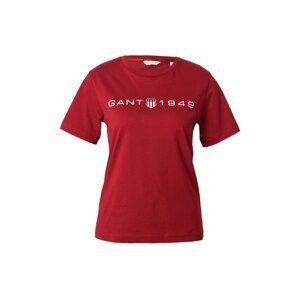 Tričko Gant námořnická modř / vínově červená / bílá
