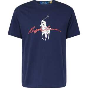 Tričko Polo Ralph Lauren námořnická modř / krvavě červená / bílá