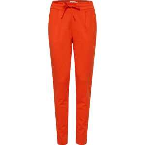 Kalhoty se sklady v pase 'KATE' Ichi svítivě oranžová