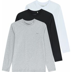 Tričko Esprit šedá / černá / bílá