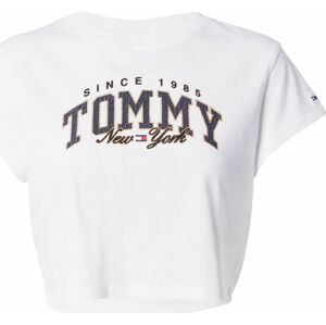 Tričko Tommy Jeans námořnická modř / žlutá / červená / bílá