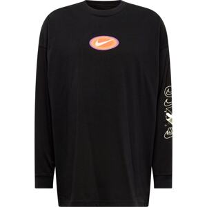 Tričko Nike Sportswear světle fialová / jasně oranžová / černá / bílá