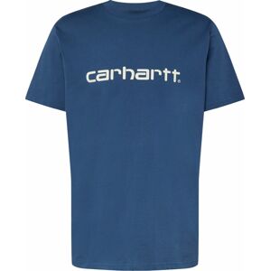 Tričko Carhartt WIP modrá / bílá