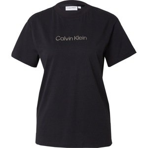 Tričko 'HERO' Calvin Klein stříbrně šedá / černá
