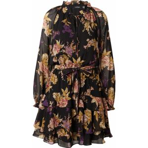 Šaty 'VILLA' Lauren Ralph Lauren písková / tmavě fialová / růžová / černá