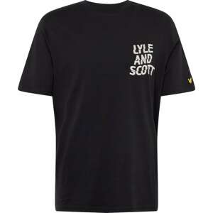 Tričko Lyle & Scott žlutá / černá / bílá