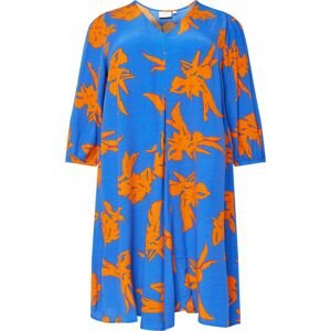 Šaty 'DAGNY' ONLY Carmakoma modrá / oranžová