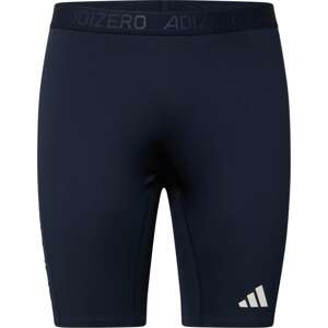 Sportovní kalhoty 'Adizero' adidas performance tmavě modrá / bílá