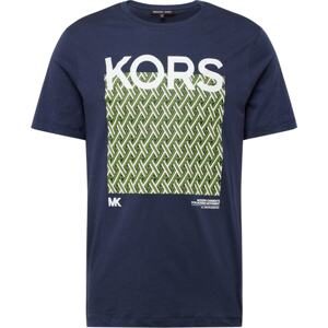 Tričko 'LATTICE' Michael Kors tmavě modrá / zelená / bílá