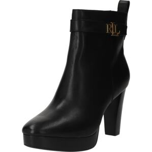 Kotníkové boty 'MAISEY' Lauren Ralph Lauren černá