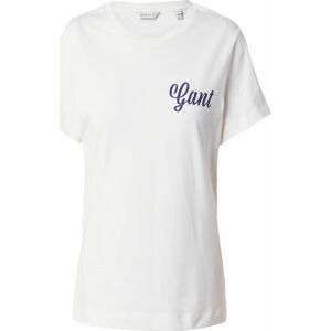 Tričko Gant tmavě modrá / bílá