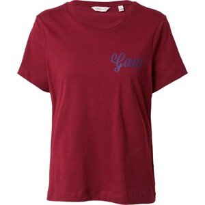 Tričko Gant námořnická modř / tmavě červená