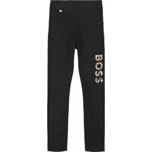 Legíny BOSS Kidswear zlatá / černá / bílá