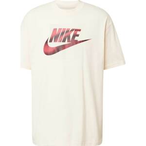 Tričko 'FUTURA' Nike Sportswear pastelově růžová / červená / černá