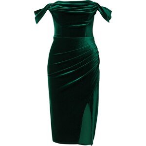 Koktejlové šaty Lipsy tmavě zelená