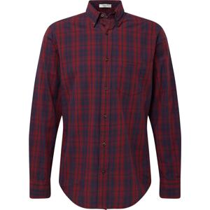 Košile Gant námořnická modř / rubínově červená