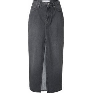Sukně Calvin Klein Jeans šedá džínová